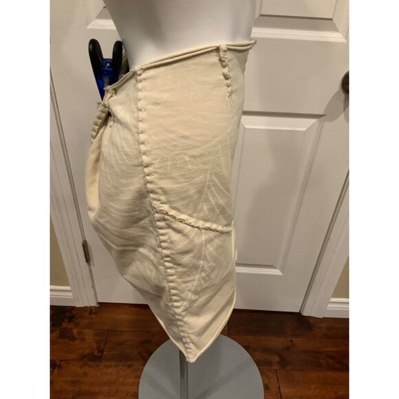 Project Alabama Tan Designer Patchwork Skirt W/ Raw Edges, Size NA - Picture 3 of 7